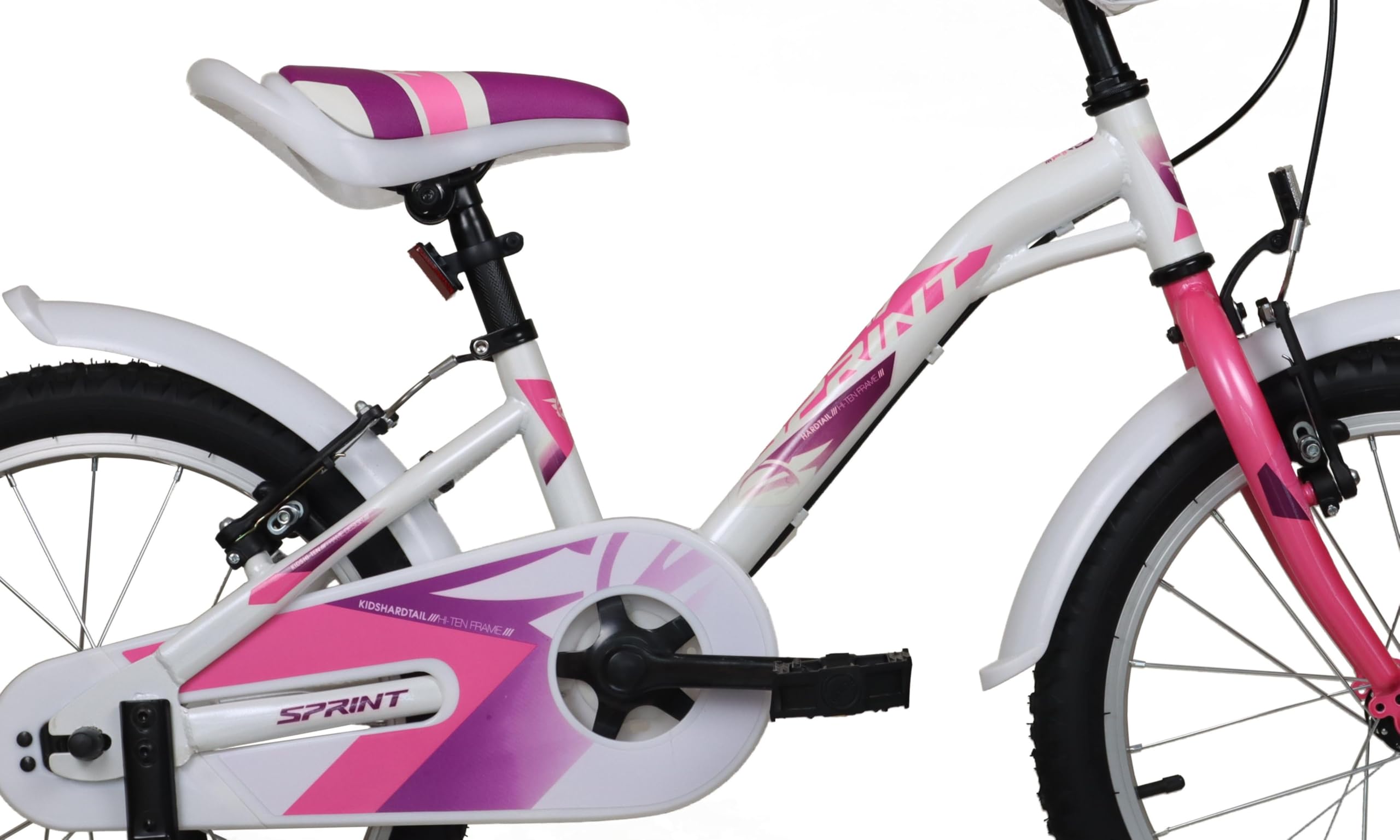 Bicicleta 18 Pulgadas niña | Bicicleta niña 6-8 años + Frenos V-Break + Estabilizadores + Cuadro Acero | Segura y Resistente