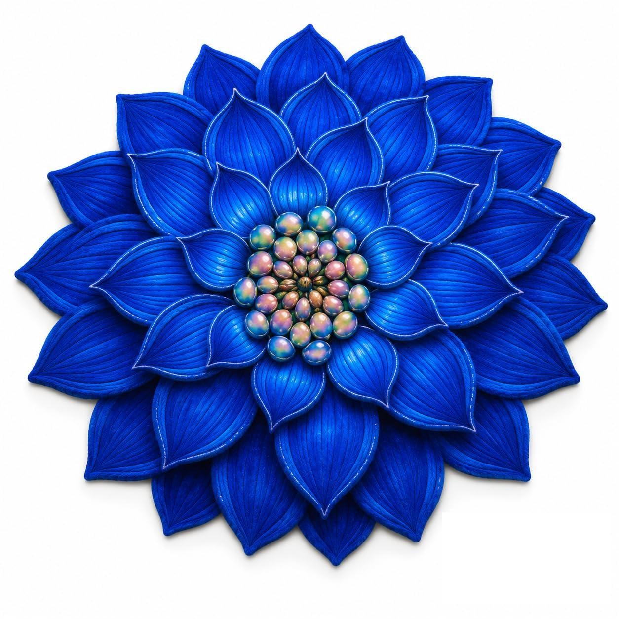 3D Floral Door Mat | Water Absorbent, Anti-Skid, Machine Washable Floor Mat | Soft Microfiber Carpet for Home, Living Room & Bedroom | Premium Decorative Mat (Blue, Lotus)-picture-10