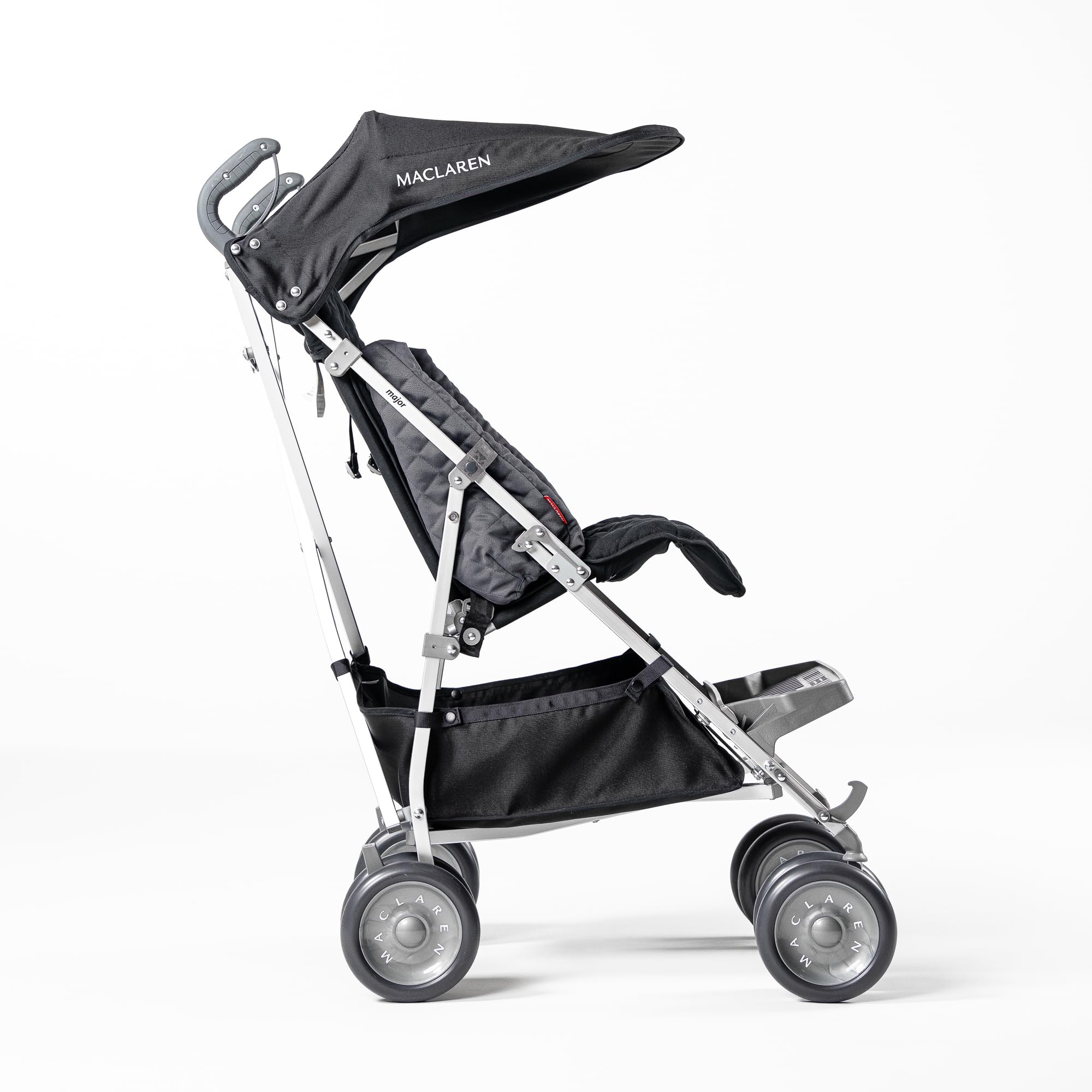 Maclaren Major Elite Behinderten-Kinderwagen für ältere Kinder bis 50 kg, Regenschirm-Faltung, Schwarz