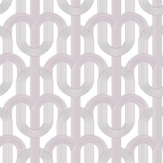 Tempaper Mauve Lattice Removable Peel and Stick Wallpaper, 20.5 in X 16....