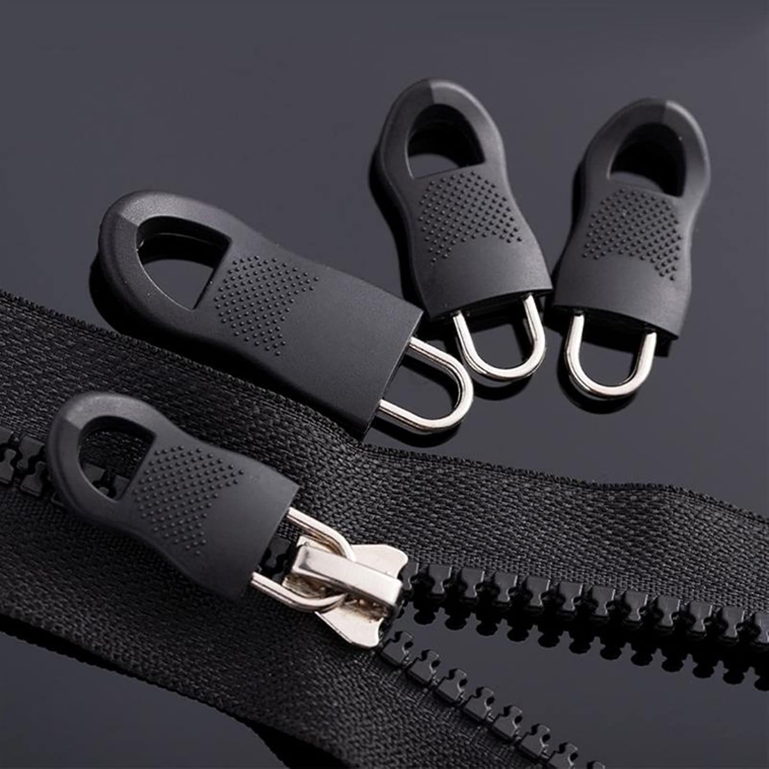 Zipper Pull, 16Pcs Universal Detachable U-Shaped Zipper Puller Set Repair Kit for Sewing Bag Cloth