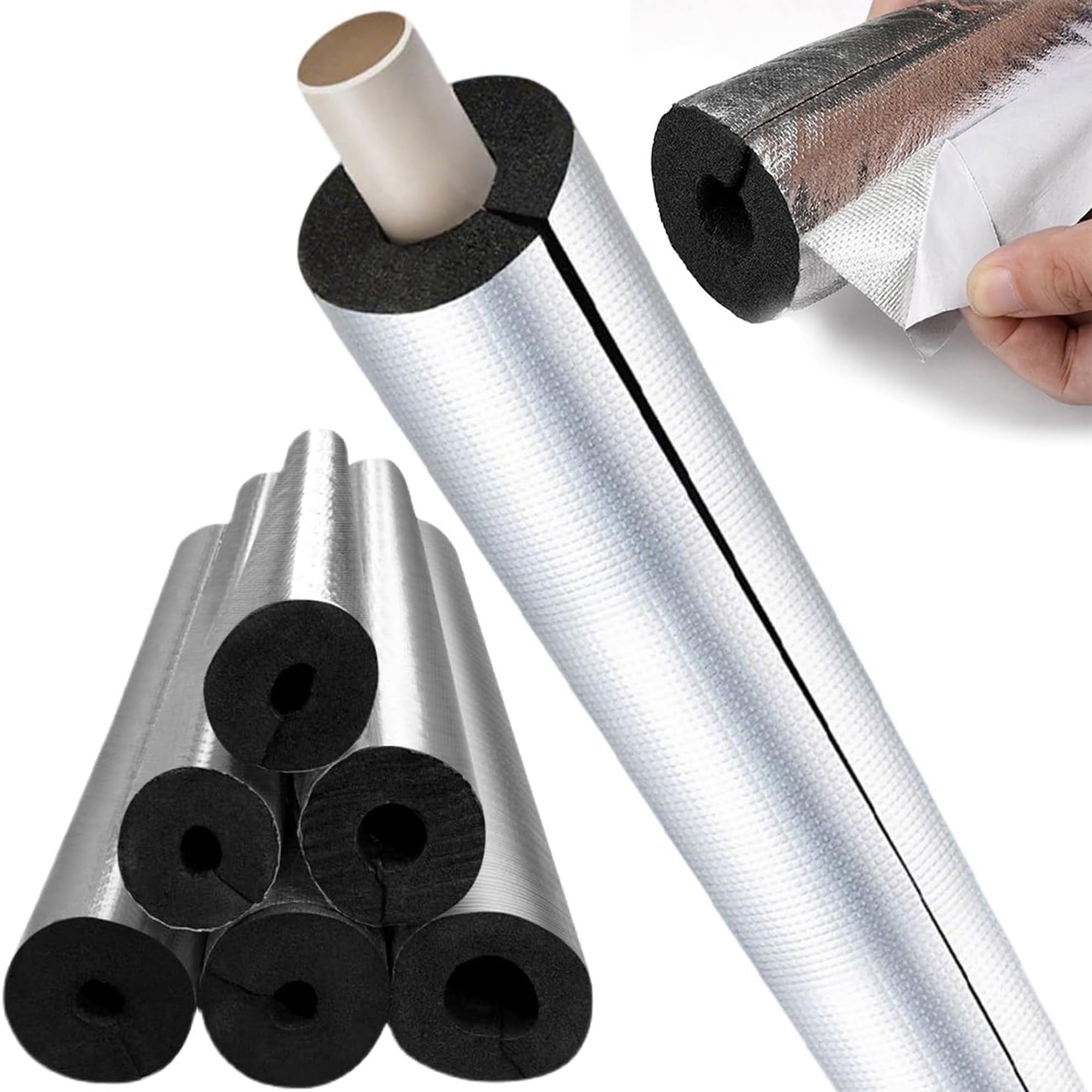 Samoprzylepna rura izolacyjna z folii aluminiowej, ochrona przed