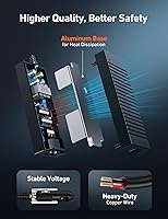 Vista 6 de AstroAI Compresor de aire, convertidor de CA a CC de 10 A y cable de extensión para encendedor de cigarrillos