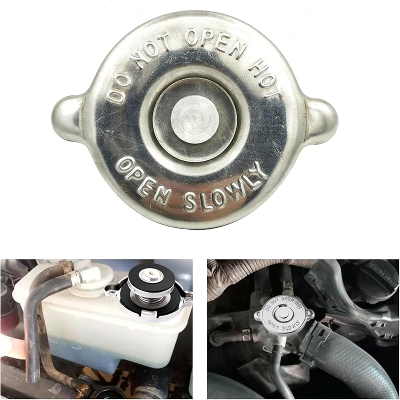 Tampa do radiador GKmow em aço inoxidável 16 PSI para Dodge e Jeep – 1 unidade