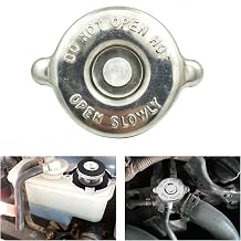 Pack-1 Radiator Cap, Stainless Steel Engine Seal Cover, 16 PSI Original Equipment Replacement, Durable Radiator Cover Assembly, Automotive Part, Compatible with Dodge, Jeep Silver