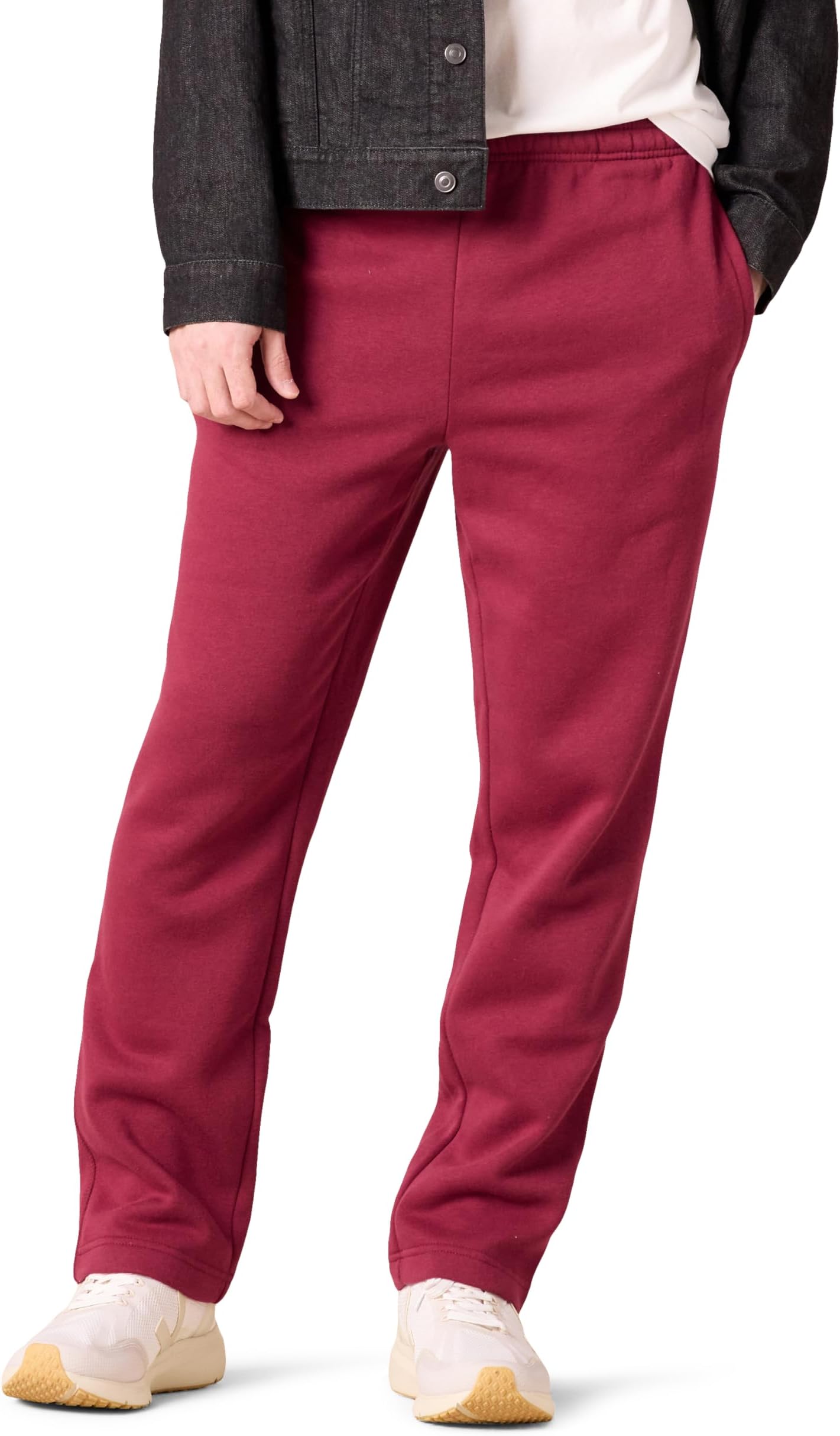 Men's Relaxed Straight Leg Fleece Open Bottom Sweatpant (Available in Big & Tall)