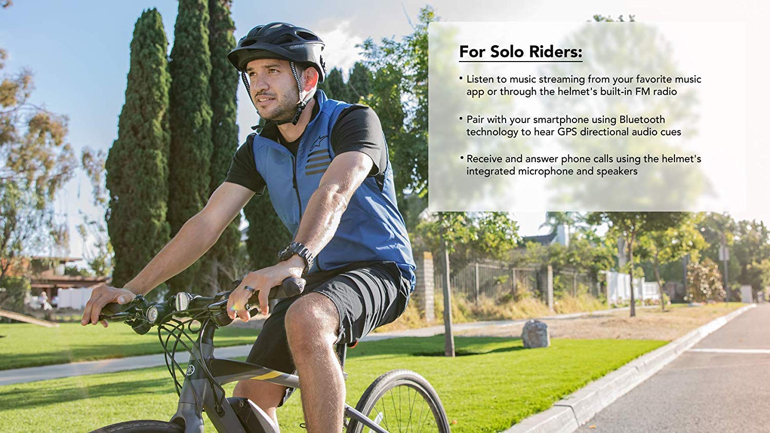 SENA R1 Smart Bicycling Helmet (Large) 3