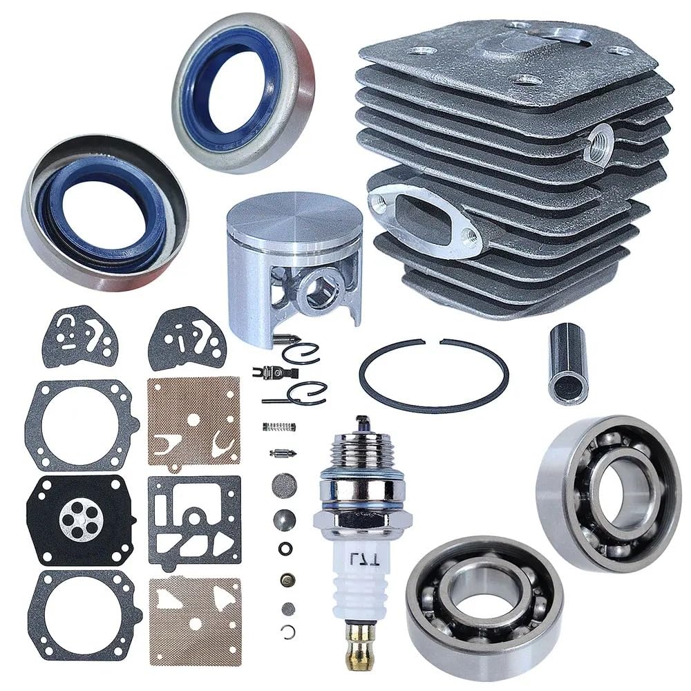 Yhfias One Color 45Mm Cylinder Piston Kit Fit For H 254 154 Xp 254Xp Chainsaw Crankshaft Bearing 501877502 501877501