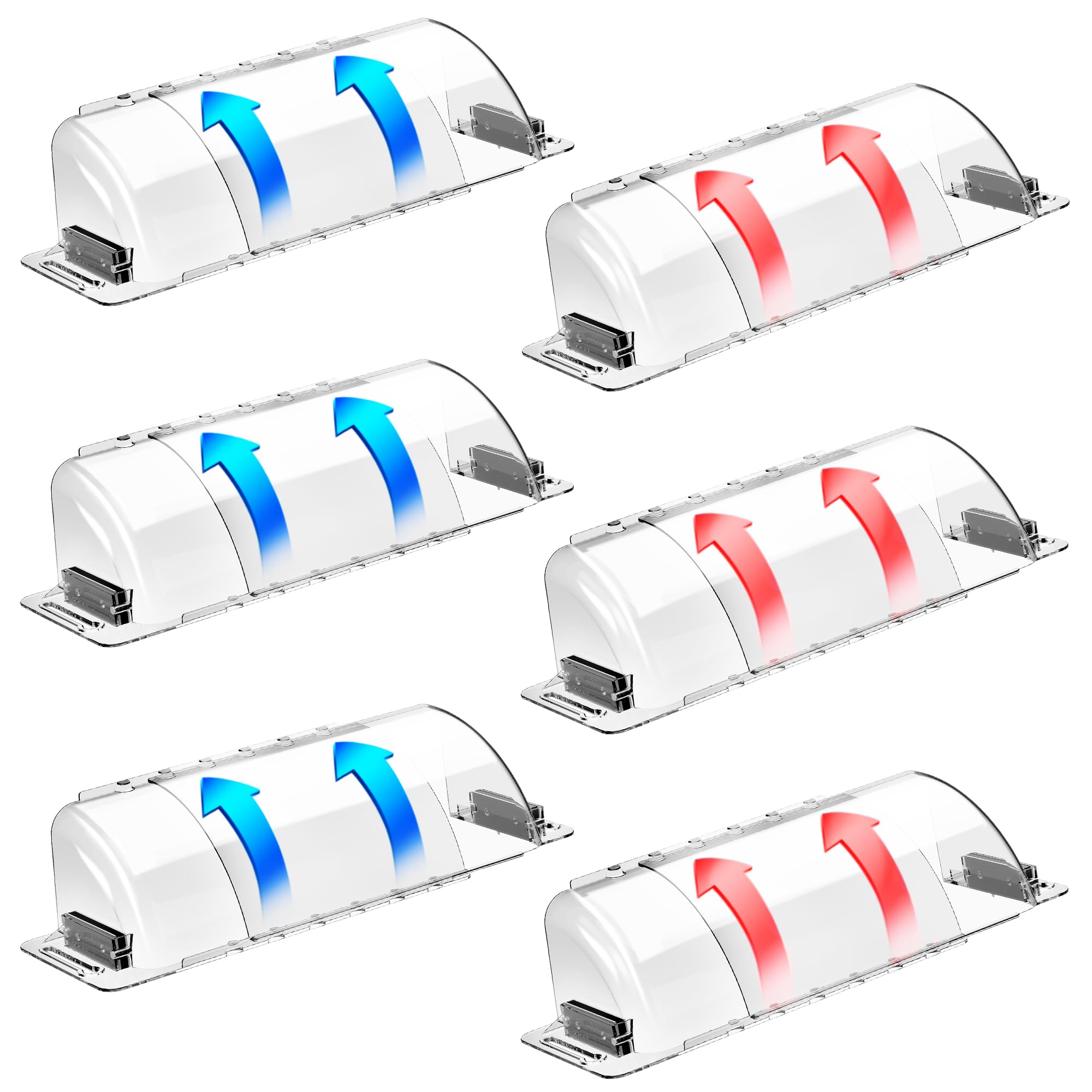 CH24Globall 6-Pack Aerospace-Grade Air Vent Deflector