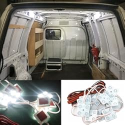 Luces Led Interior Auto Luces de techo de 12 V 40 LED para interior de coche, para furgoneta, tunk, caravana, barco, remolque