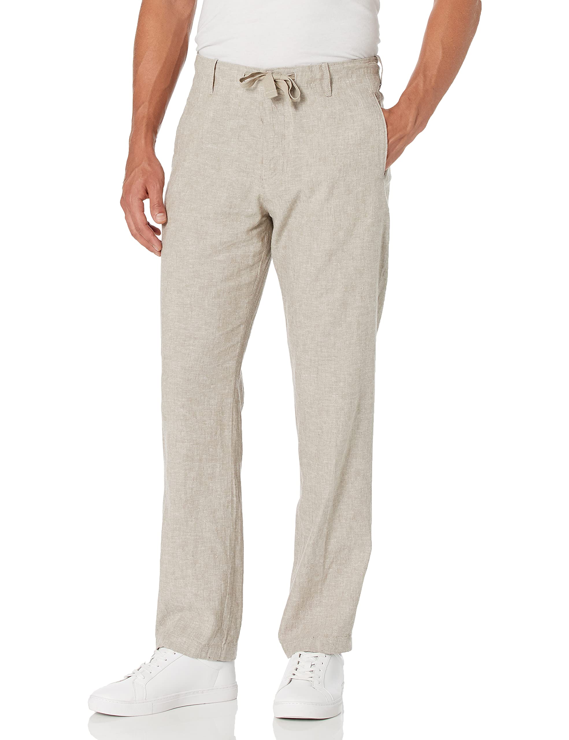 Men's Linen Cotton Drawstring Pant