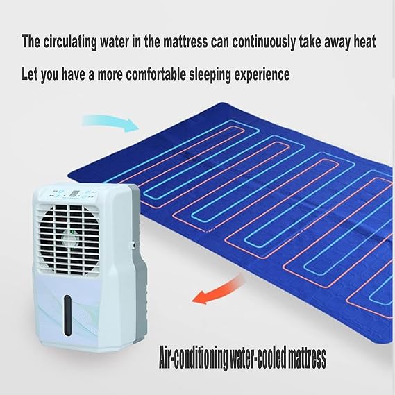Mattress Cooler Bed Cooling Mattress Pad, Air-Conditioning Water-Cooled Mattress Radiator, Mattress Evaporative Cooling Topper with Adjustable Temperature
