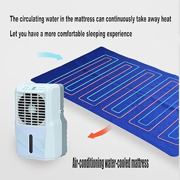 Mattress Cooler Bed Cooling Mattress Pad, Air-Conditioning Water-Cooled Mattress Radiator, Mattress Evaporative Cooling Topper with Adjustable Temperature