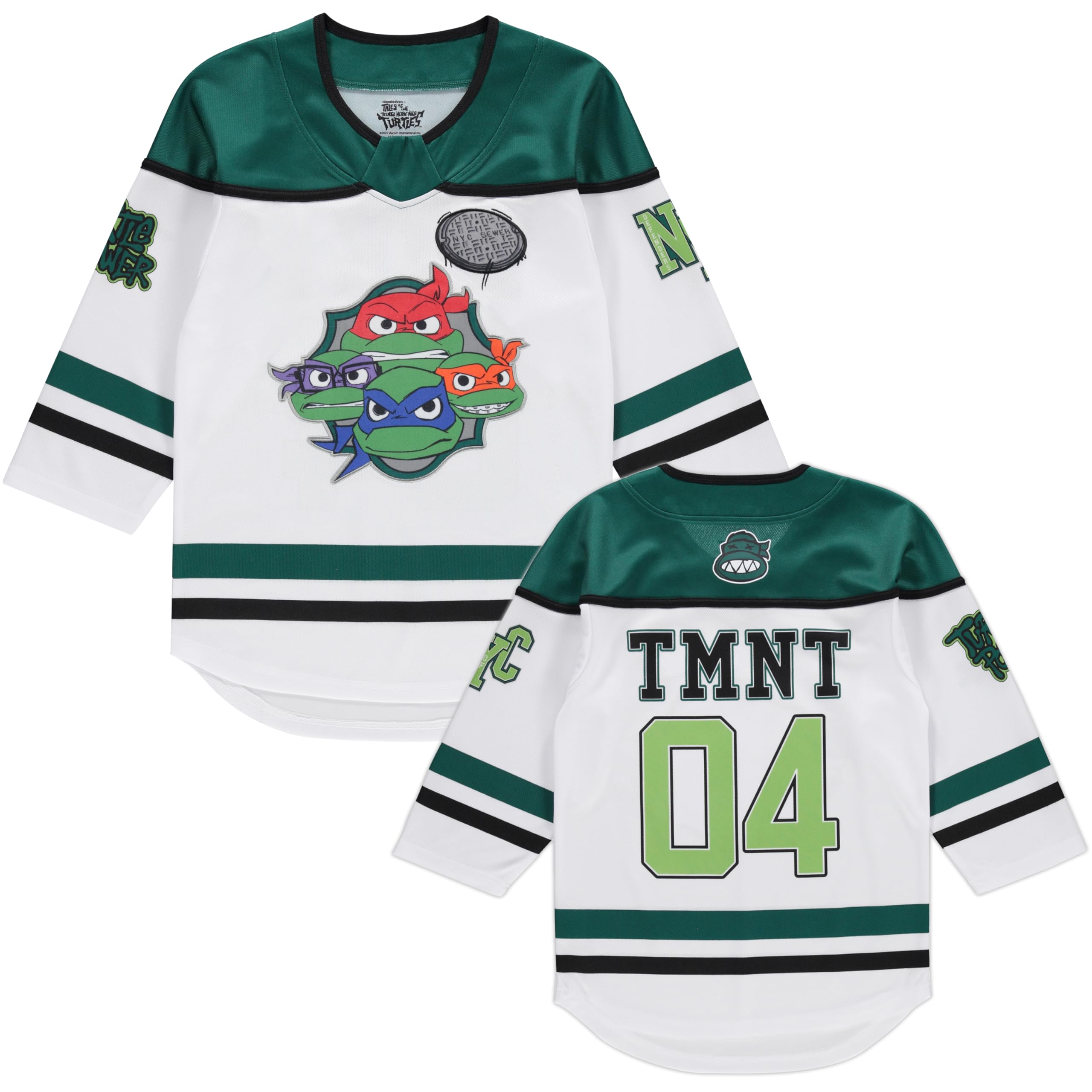 Teenage Mutant Ninja Turtles TMNT Boys Long Sleeve Hockey Jersey