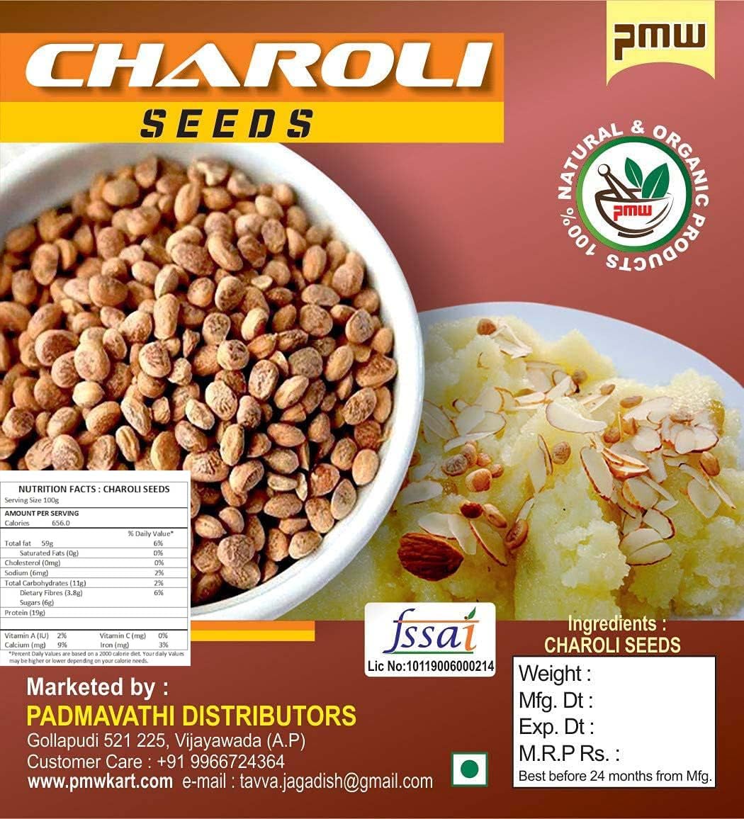 Pmw - Grade A Natural 100% Charoli - Chironji - 1 Kilo - Fresh-image-39