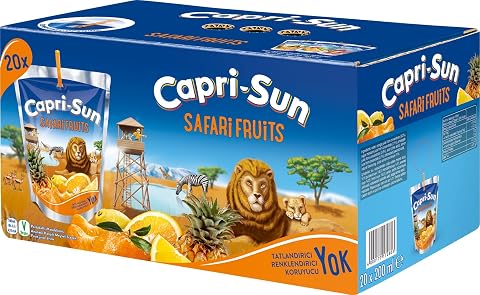 Capri-Sun Safari (Portakallı, Ananaslı, Mandalinalı) (200 ml x 20 Adet)