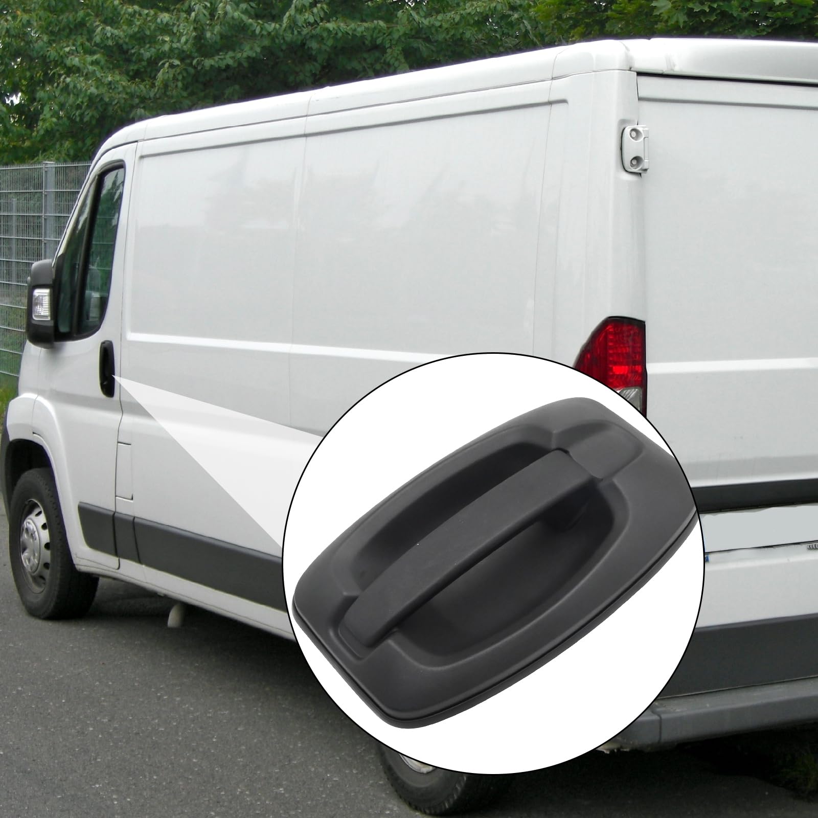 Hoypeyfiy 735426421 Maniglia per porta scorrevole con cavo, Maniglia per porta laterale sinistra o destra Ricambio per Fiat Ducato Sostituzione per Citroen Jumper Sostituzione per Peugeot Boxer
