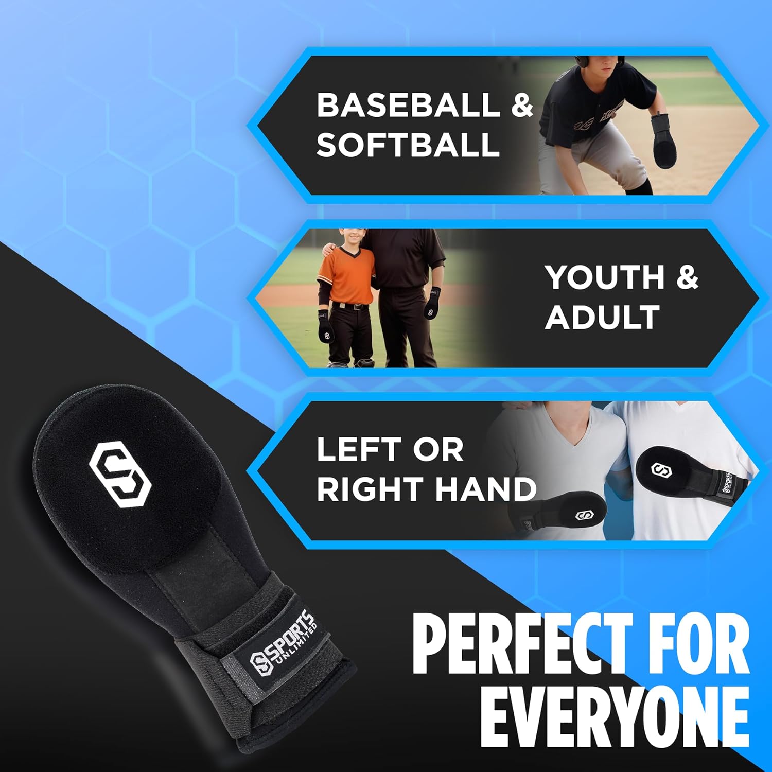 Sports Unlimited Baseball Sliding Mitt Youth/Adult, Right or Left Hand Sliding Mitt for Baseball and Softball