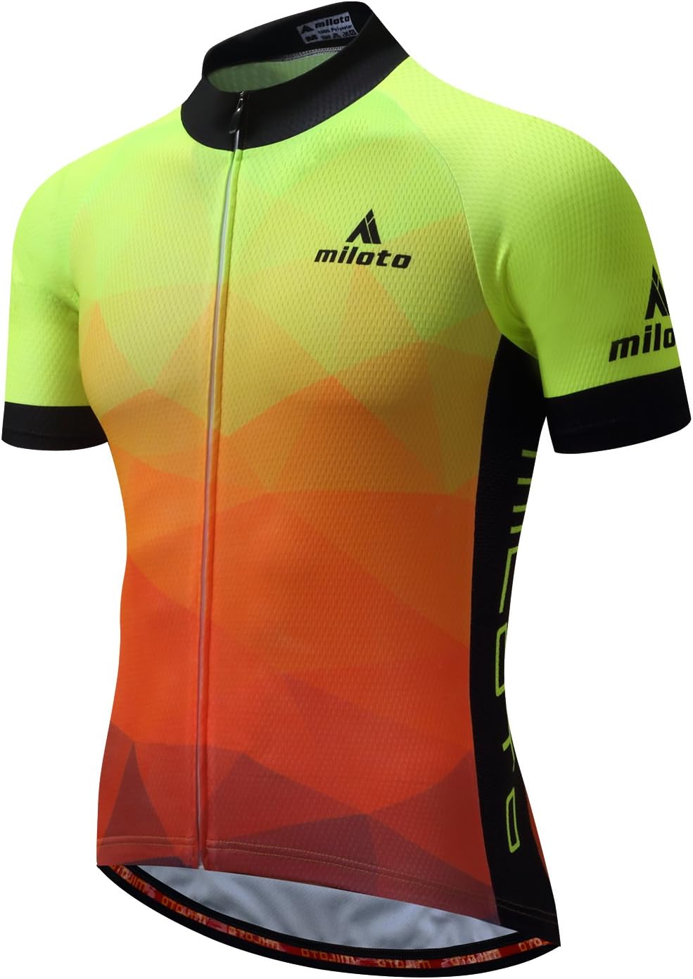 YIDUN Men's Cycling Jersey Short Sleeve Reflective