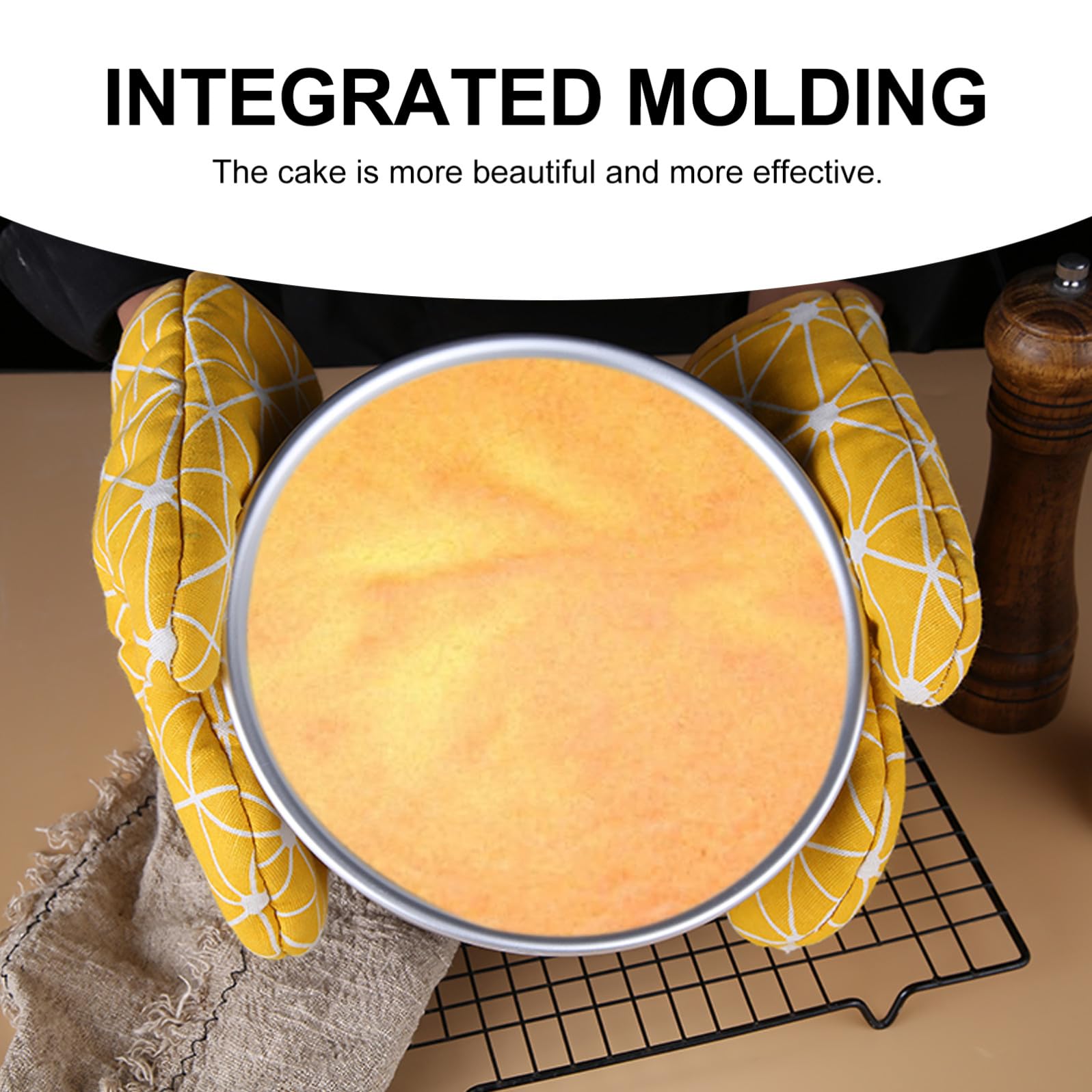 IMIKEYA 3pièces Moule à Gâteau Chiffon Élevé Moule à Pâtisserie Réutilisable Pour Gâteaux Cheesecakes Et Desserts Pratique Pour Boulangers Et Amateurs