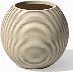 Veradek Strata Series Sphere Round Planter for Patio & Backyard | Durable Plastic-Stone Material | Modern Décor for Tall Trees and Plants