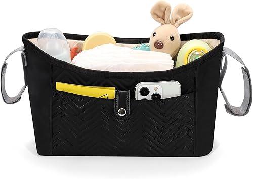Accmor Organizador universal para cochecito, bolsa de cochecito, organizador de cochecito, accesorios para cochecito Uppababy, Baby Jogger, Nuna,