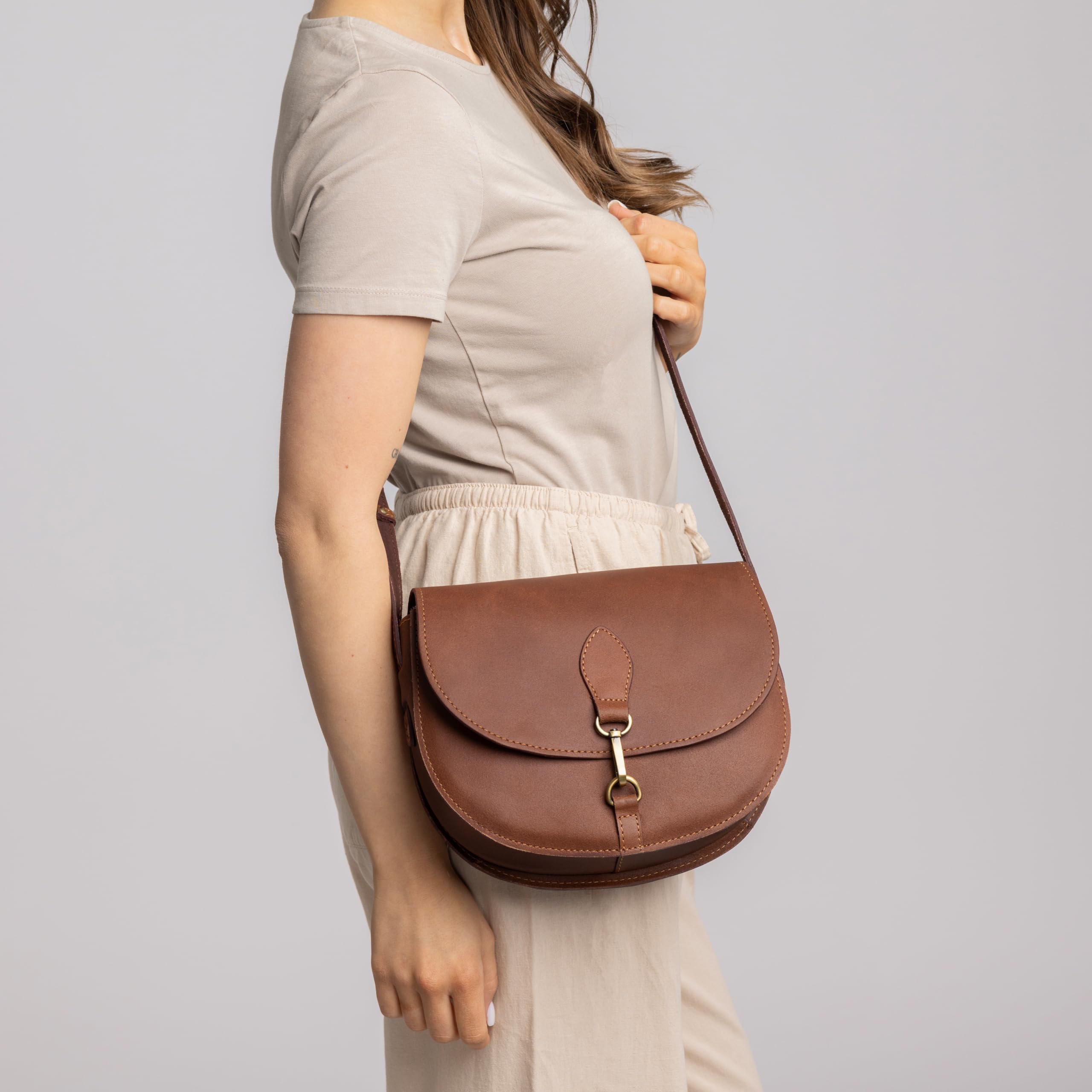 Gusti Bolso de cuero Wiebke. Bolso de noche pequeño de piel