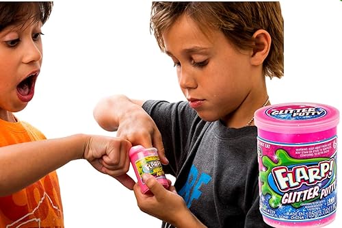 Miniatura 4 de JA-RU Flarp - Masilla con purpurina (3 unidades de colores surtidos) Masilla para ansiedad perfumada colorida para niños. Masilla ruidosa y