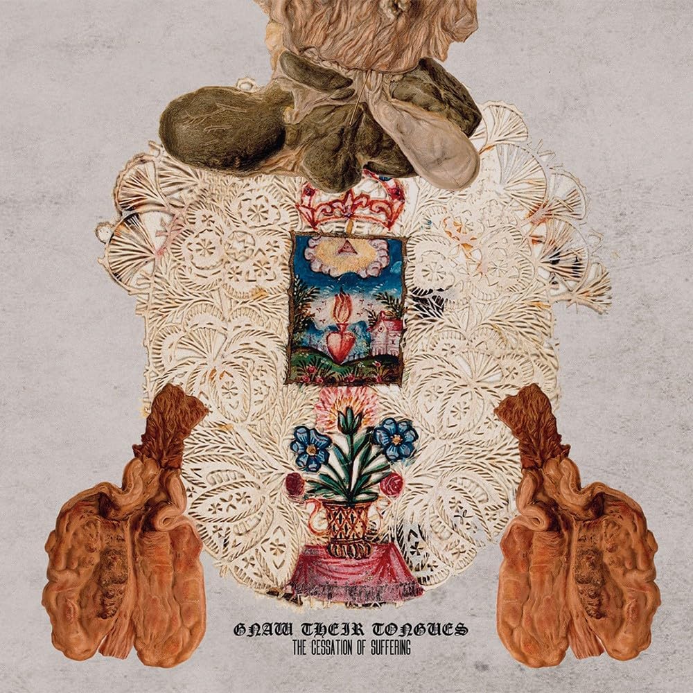 CESSATION OF SUFFERING (ASH GREY VINYL) por Gnaw Their Tongues — capa do álbum