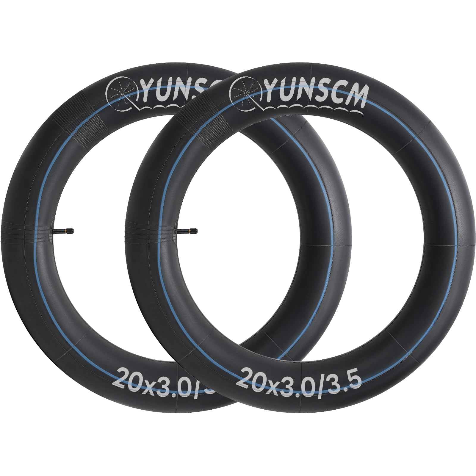 2-PCS Heavy Duty 20x3.0 E-Bike Tubes 20