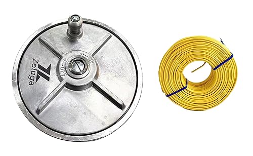 Miniatura 5 de Carrete de alambre de aluminio ligero 23-262 con perilla de rebobinado y combo de alambre negro recocido calibre 16