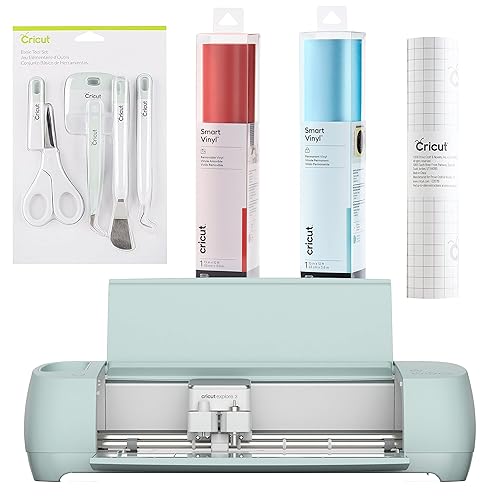 Miniatura 1 de Cricut Explore 3 máquinas de corte inteligente paquete de fabricación de tarjetas, incluye tarjetas de inserción, alfombrilla de tarjetas, kit de