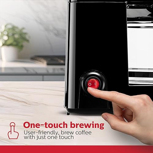 Miniatura 4 de Holstein Housewares Simply Brew - Cafetera de goteo de acero inoxidable, 5 tazas, con filtro reutilizable, sin goteo, apta para lavavajillas, color