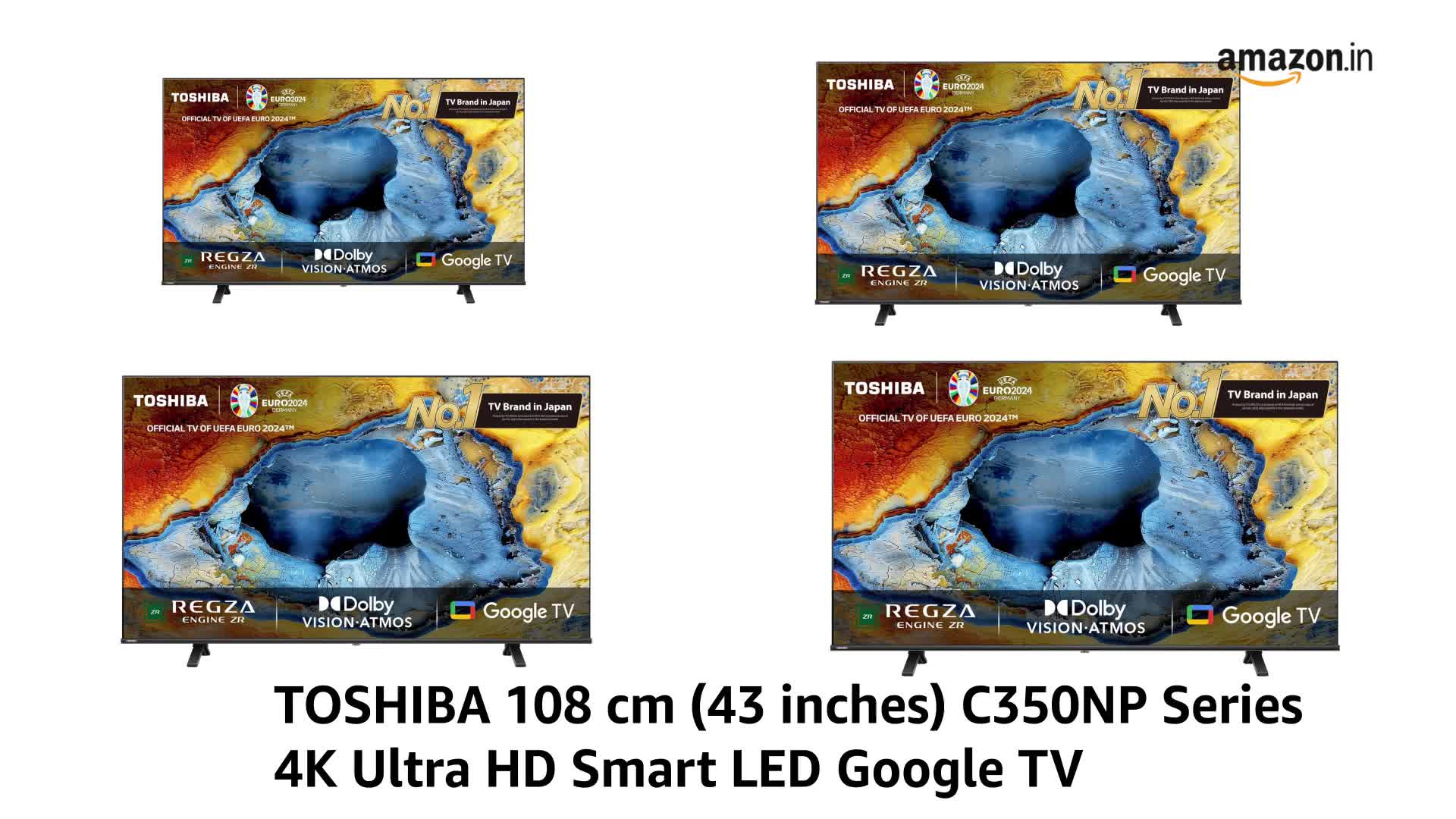Toshiba 108 cm (43 inches) C350NP Series 4K Ultra HD Smart LED