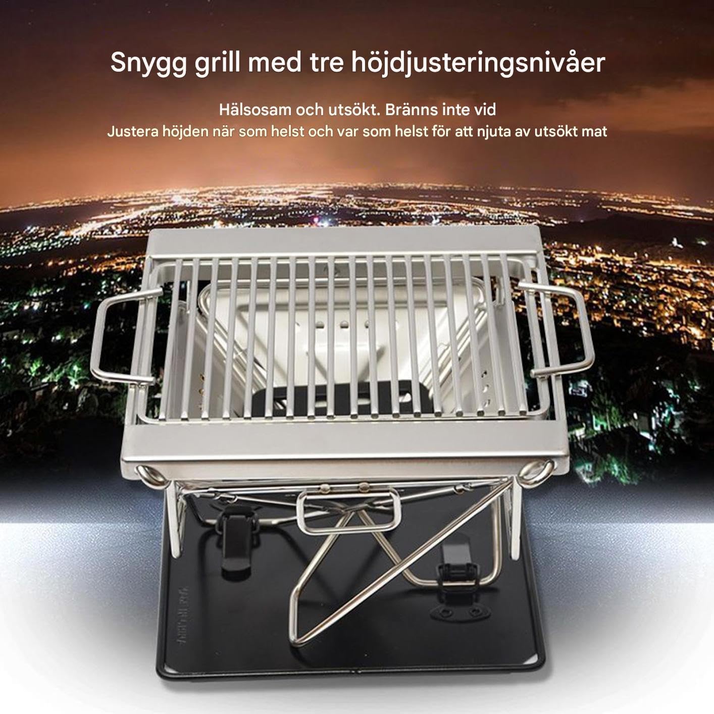 Barbecue Portable Au Charbon De Bois Équipement De Cuisson Extérieur | Barbecue Plisable Pour Randonnée Pique-Niques Événements Tailgating Fête Jardin Cuisine Sac À Dos Arrière-Cour