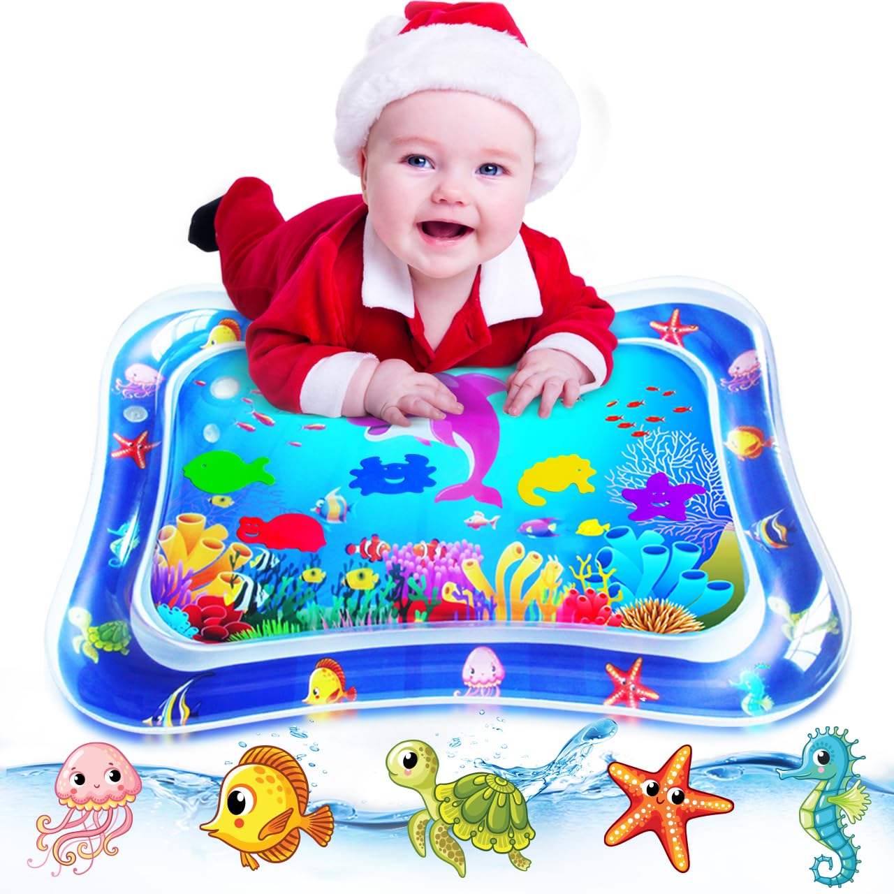 5 Best Toys for 2 Month Old: Developmentally Appropriate Options for Your Baby 4 ZMLM Baby Tummy-Time Water Mat