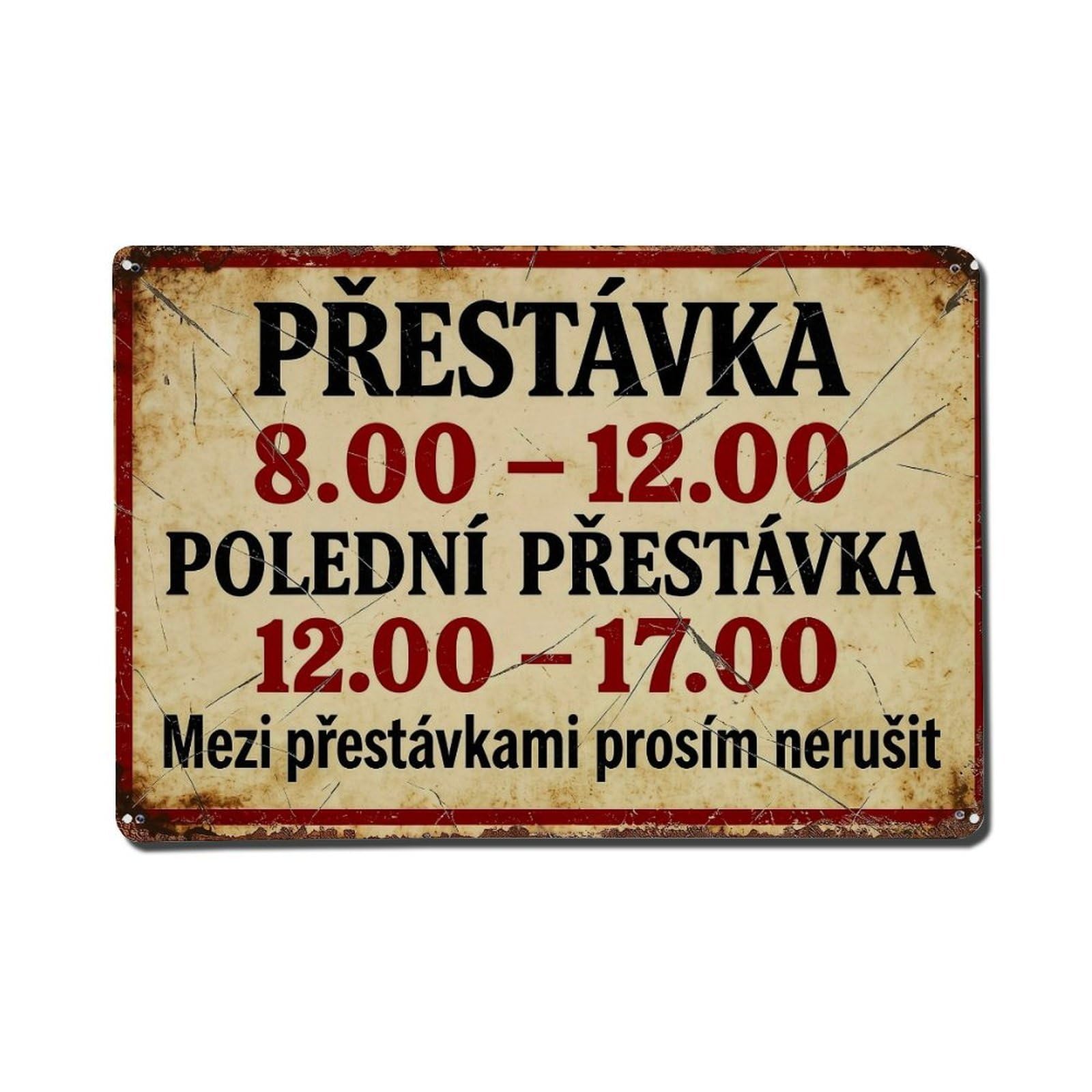 Break Noon Break Between Breaks Please Do Not Disturb Metal Tin Sign Plaque