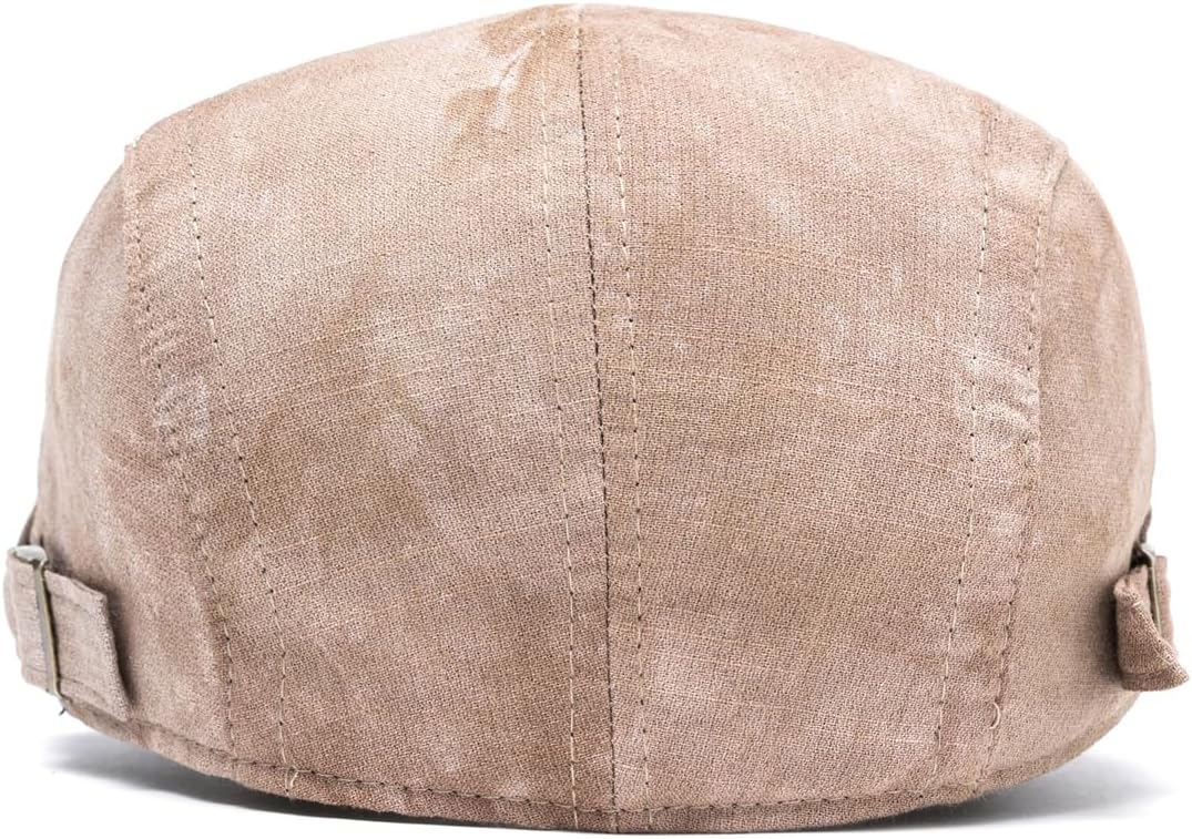 Quanhaigou Unisex Denim Newsboy Hats Flat Ivy Gatsby Cabbie Driving Berets Hat Cotton Dad Cap for Men Women - Image 4