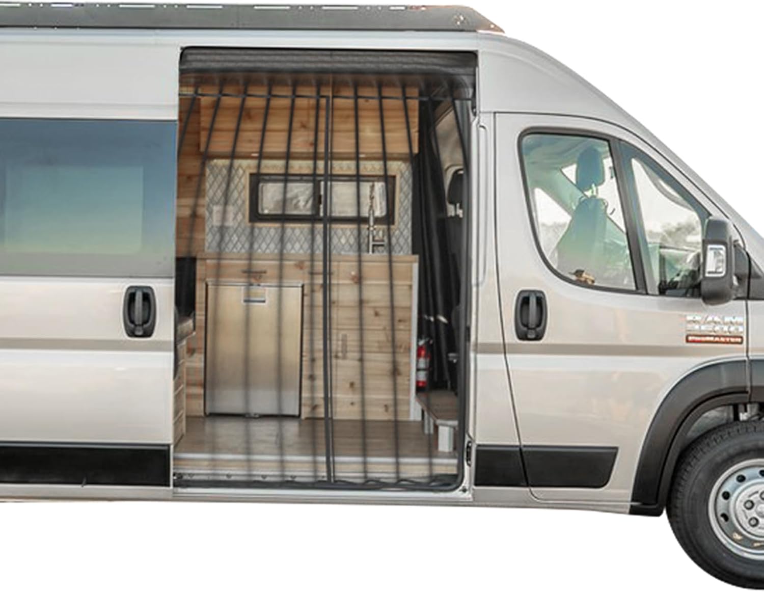 MELIPRON Van Bug Screen Fit for Ford Transit, Mercedes Sprinter, RAM Promaster Magnetic Mosquito Net for Van Sliding Door