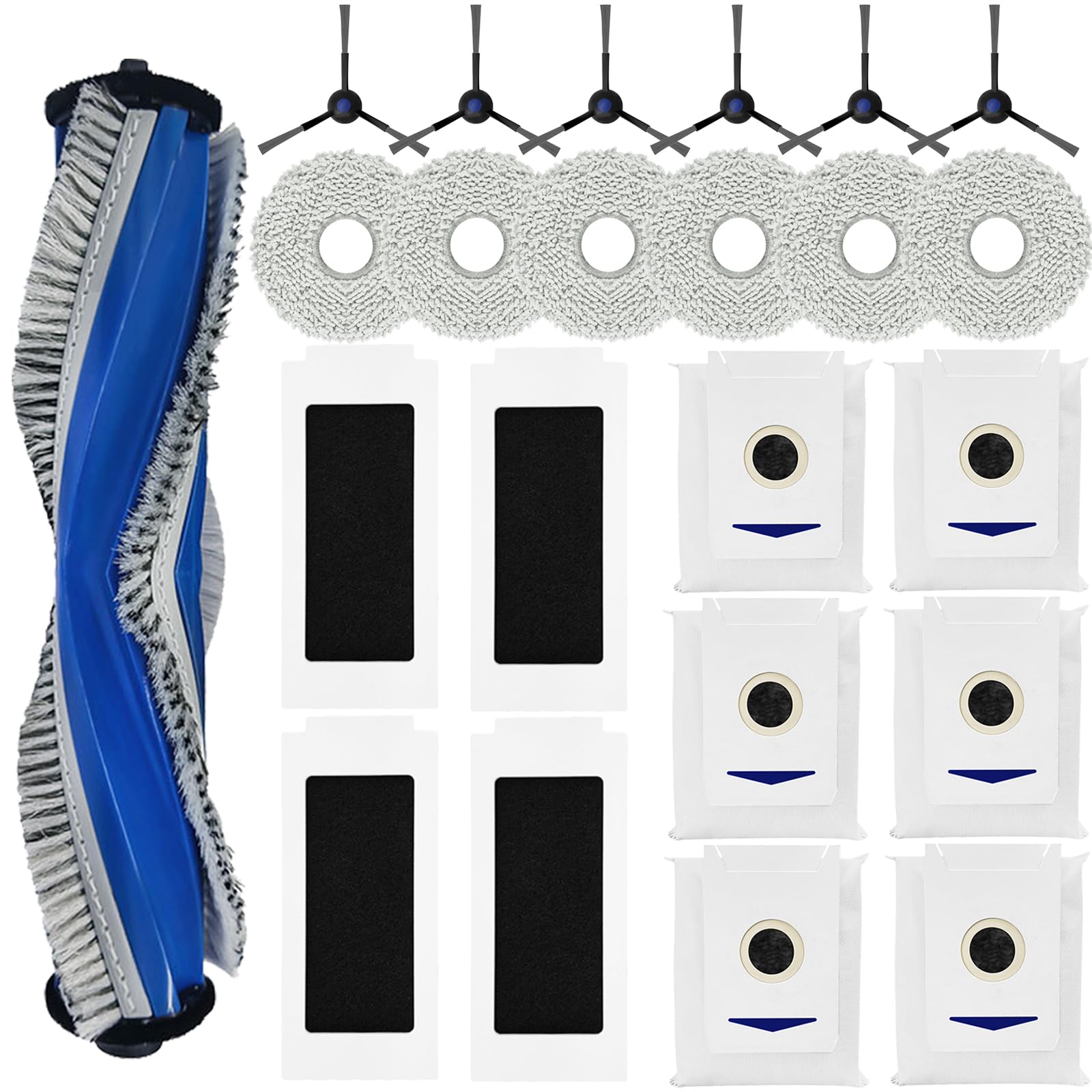 Set Di Ricambi Per Ecovacs Deebot X2, X2 Omni, X2 Pro, DEX86 – Spazzole, Filtri HEPA, Sacchetti E Panni