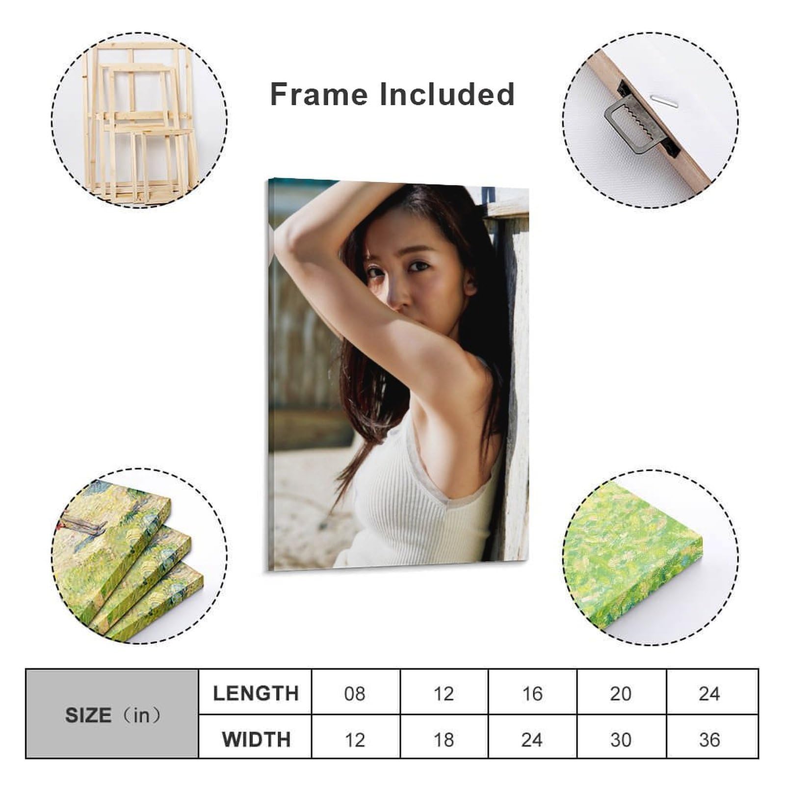 Amazon.co.jp: 板野友美女優の写真ポスター279 Canvas Art Poster And