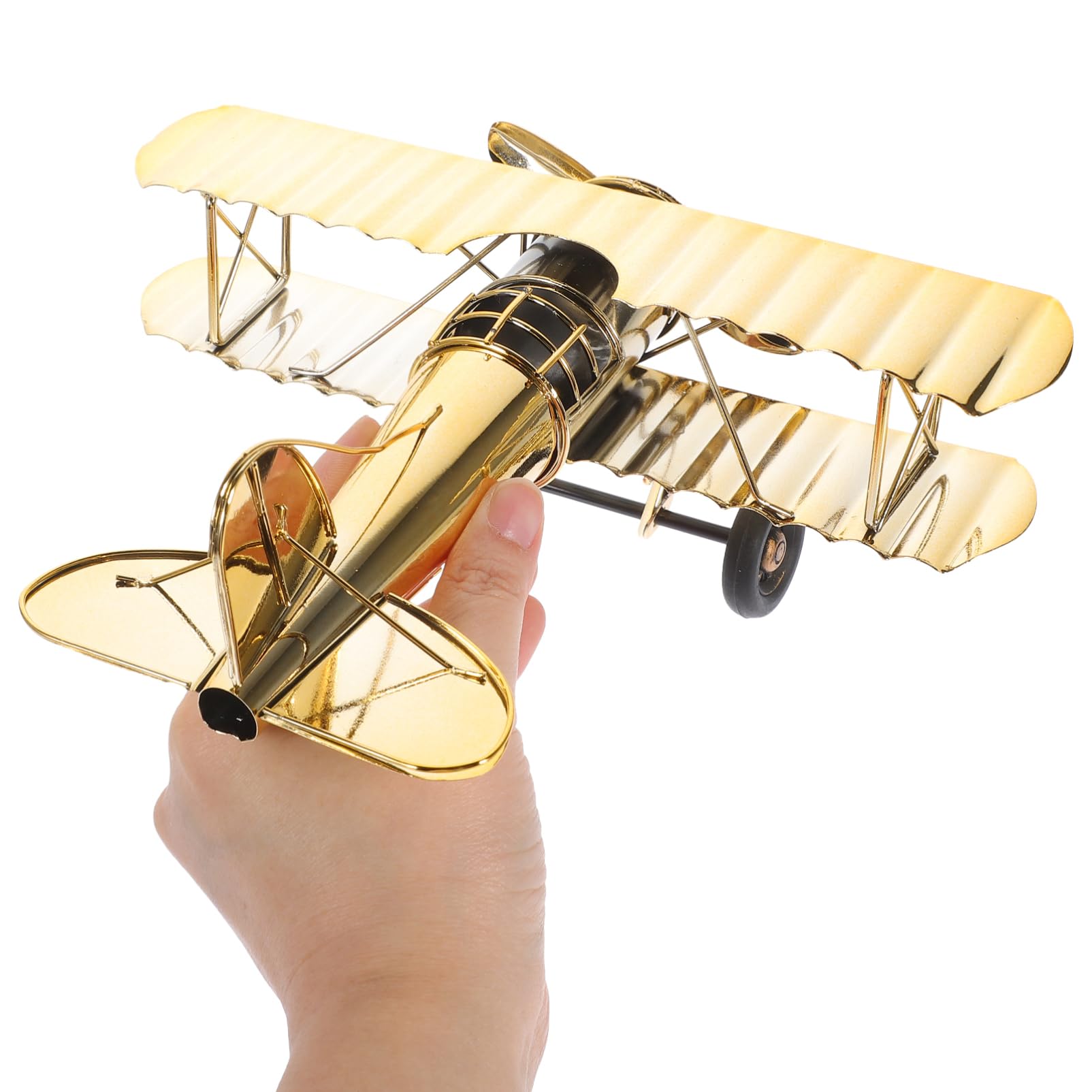 Amazon.co.jp: WRITWAA 飛行機 モデル クラシック おもちゃ ゴールド 