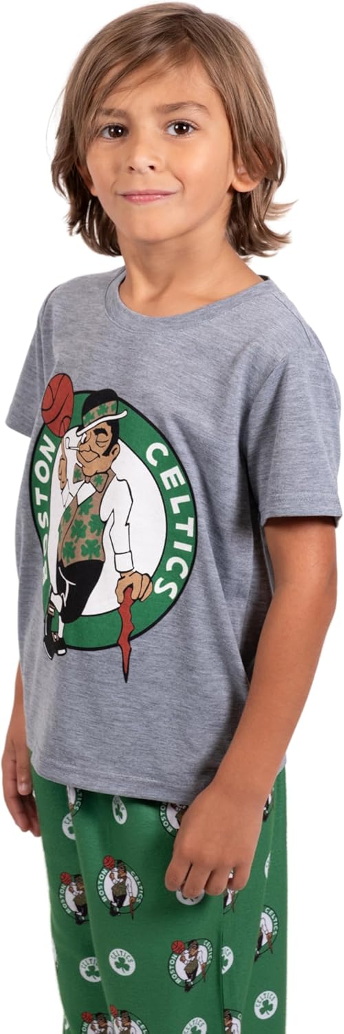 Ultra Game Youth NBA Official 2-Piece PJs Lounge Pants & Tee Set - Image 3