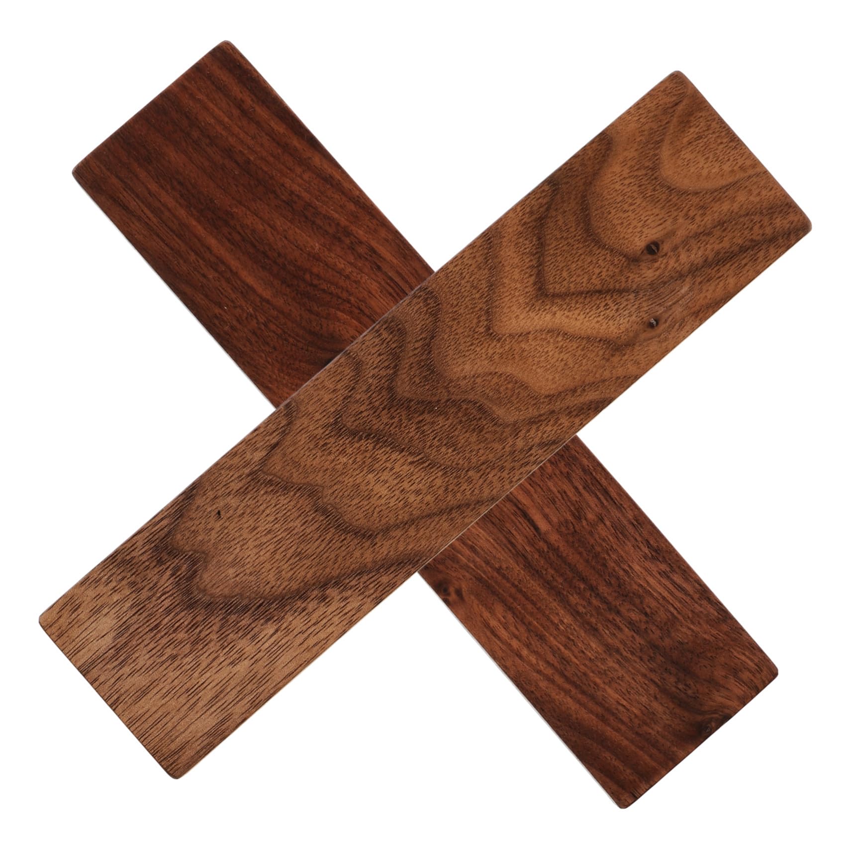 OFFSCH 2Pcs Thick Walnut Wood Blocks Unfinished Whittling Blocks for DIY Carving Sculpting Craft Projects Suitable for Beginners and Professionals