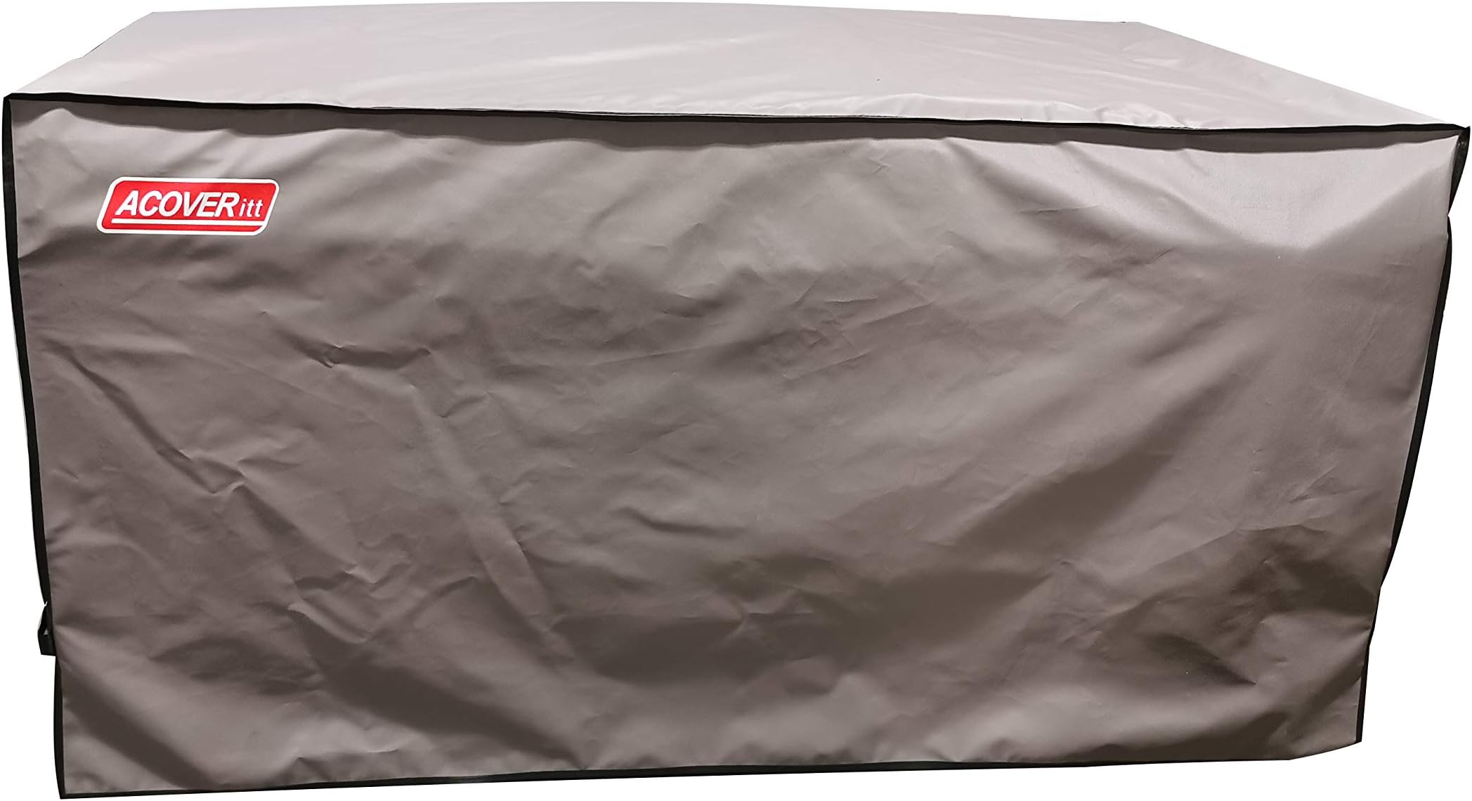 L Storage Box Cover with Straps and Handles, 100% Waterproof Heavy Duty Outdoor Furniture Winter Cover for Keter, Suncast, Lifetime(Deck Box Cover, 52.7"(L) 26.7"(D) 26.7"(H)