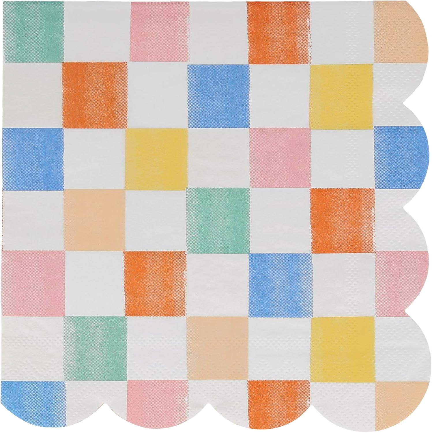 Meri Meri Colourful Pattern Napkins (Pack of 16), Disposable Paper Napkis, Thick & Sturdy 3-Ply Paper