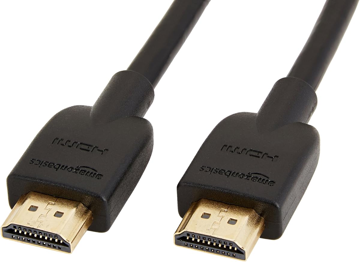 Amazon Basics Cable HDMI 4K de alta velocidad con clasificación CL3 (18 Gbps, 4K/60 Hz) - 10 pies, negro