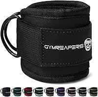Gymreapers Ankle Straps for Cable Kickbacks & Glute Workouts - Adjustable Neoprene Padded Leg Straps for Lower Body Training