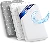 Fitted Sheets Pram Baby Fitted Sheets Set of 3: 55 x 90 cm - 2 x Flat Sheets + 1 x Waterproof Mattress Protector - Baby Cot Accessories for Cot Bed Side Cot Bassinet 55 x 90 cm