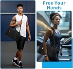 Small Gym Bag 14 inch Lightweight Carry On Mini Duffel Bag for Travel Sport-Black